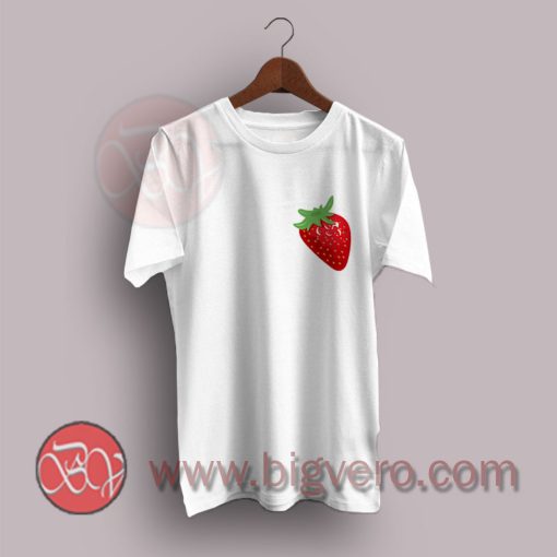 Simple Strawberry Fruit Heart T-Shirt