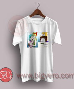 Girl Pointing At Cat T-Shirt