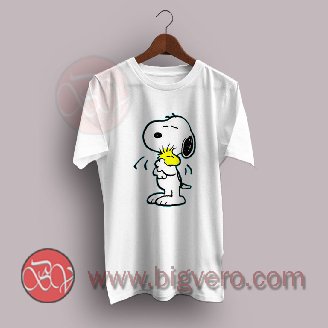 Peanuts 6 in. White Snoopy Hugging Woodstock Love More