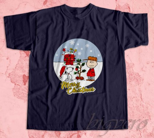 Charlie Brown Christmas T-Shirt Navy