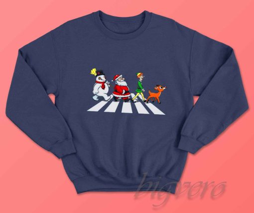 Christmas Road Sweatshirt Navy