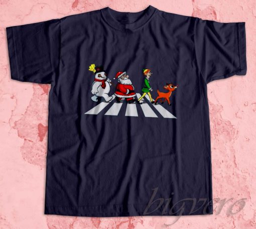 Christmas Road T-Shirt Navy