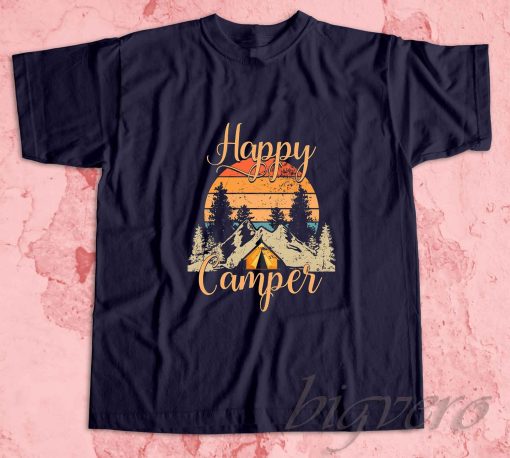 Happy Camper T-Shirt Navy