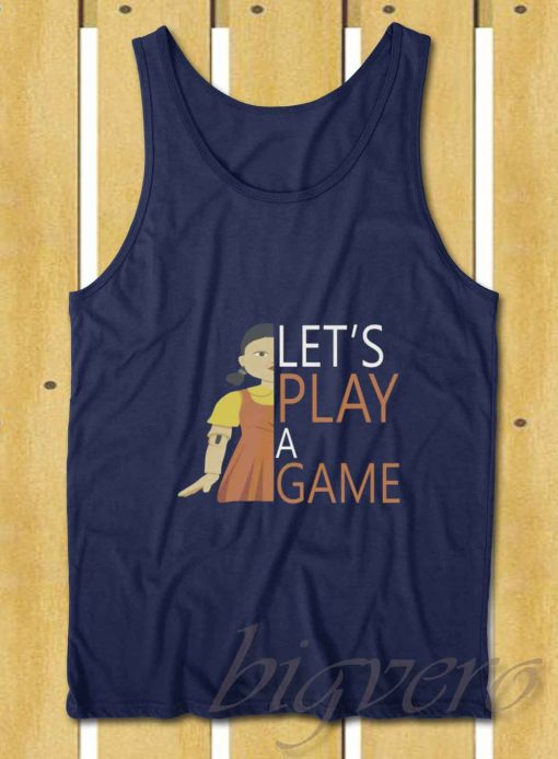 Lets Play A Game Tank Top Navy