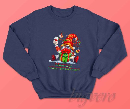 Merry Christmas Holiday Sweatshirt Navy