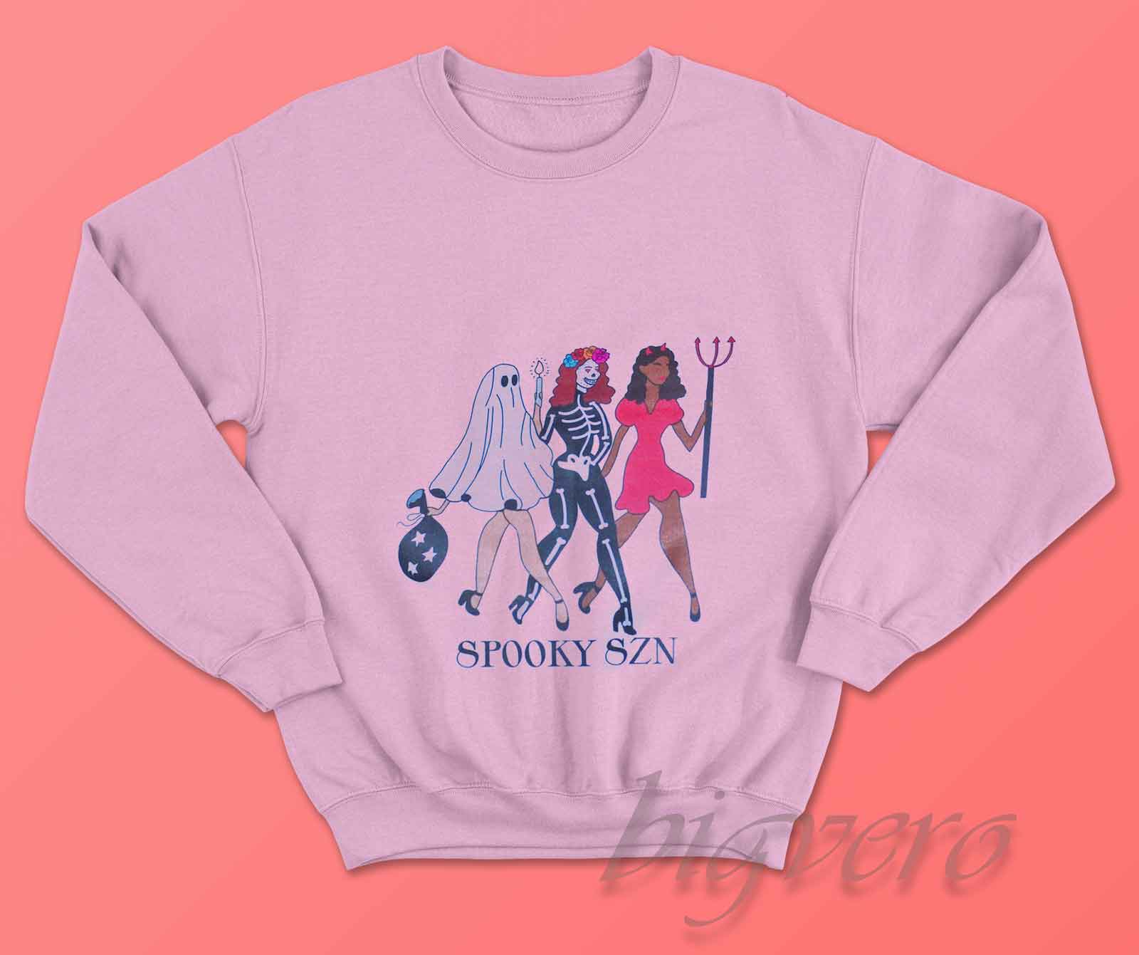 LUKYCILD Halloween Sweatshirts For Women Spooky Season