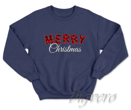 Buffalo Merry Christmas Sweatshirt Navy