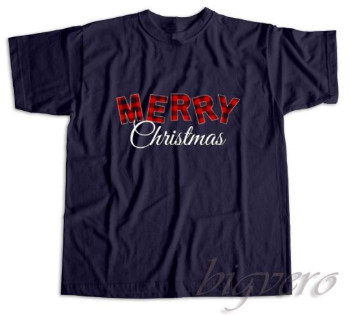 Buffalo Merry Christmas T-Shirt Navy