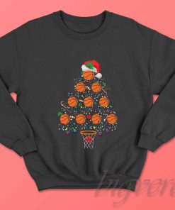 Christmas Basketball Tree Sweatshirt