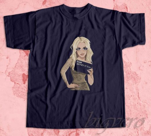 Free Britney T-Shirt Navy