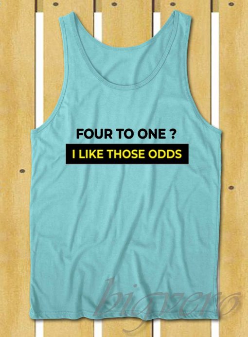 I Like Those Odds Tank Top Light Blue