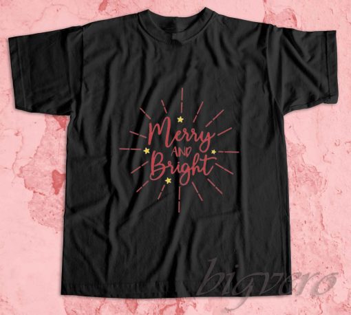 Merry And Bright T-Shirt Black