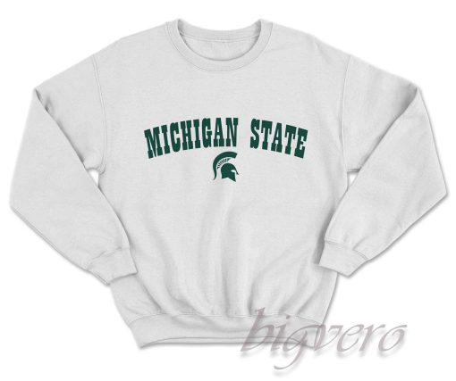 Michigan State Spartan Sweatshirt White