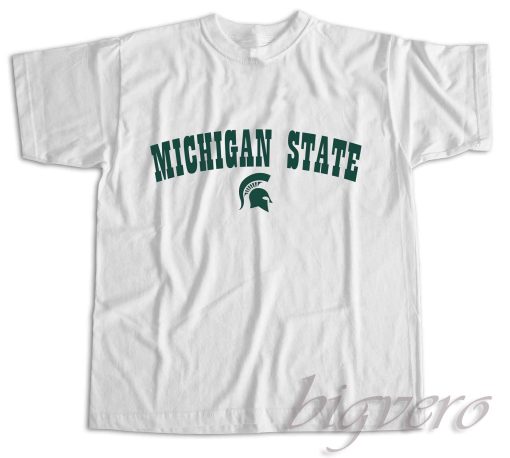 Michigan State Spartan T-Shirt White