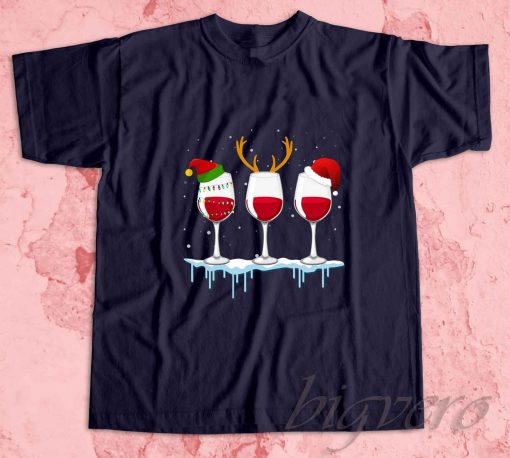 Who Loves Wine T-Shirt Navy