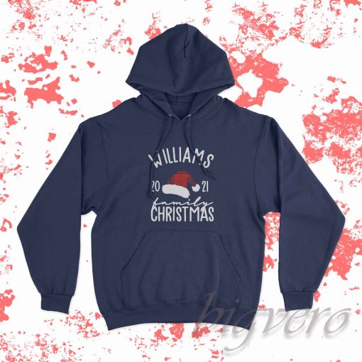 Williams Christmas Hoodie Navy