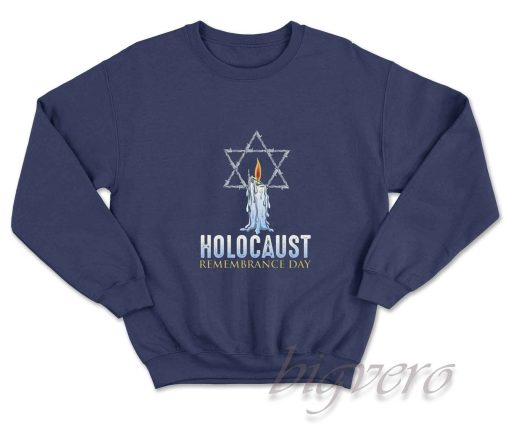 Holocaust Remembrance Day Sweatshirt Navy