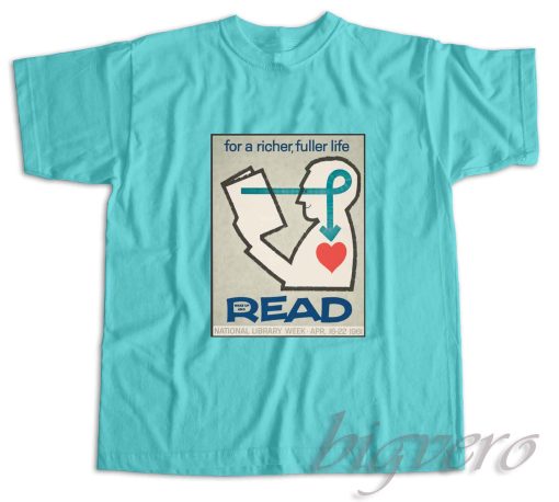 National Library Week T-Shirt Light Blue