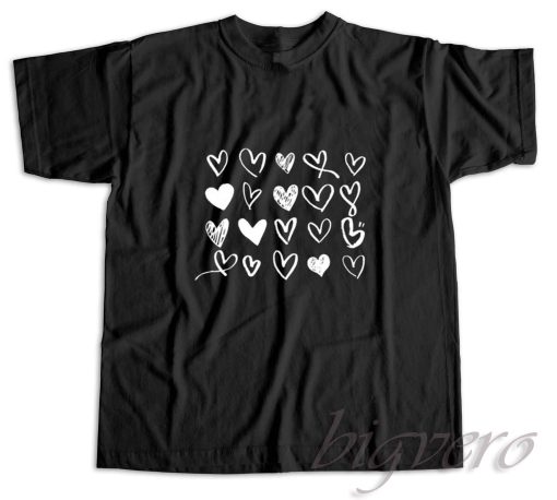 Valentines Day T-Shirt Black