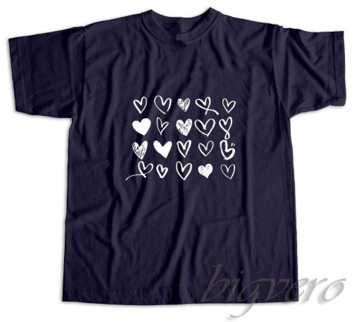Valentines Day T-Shirt Navy