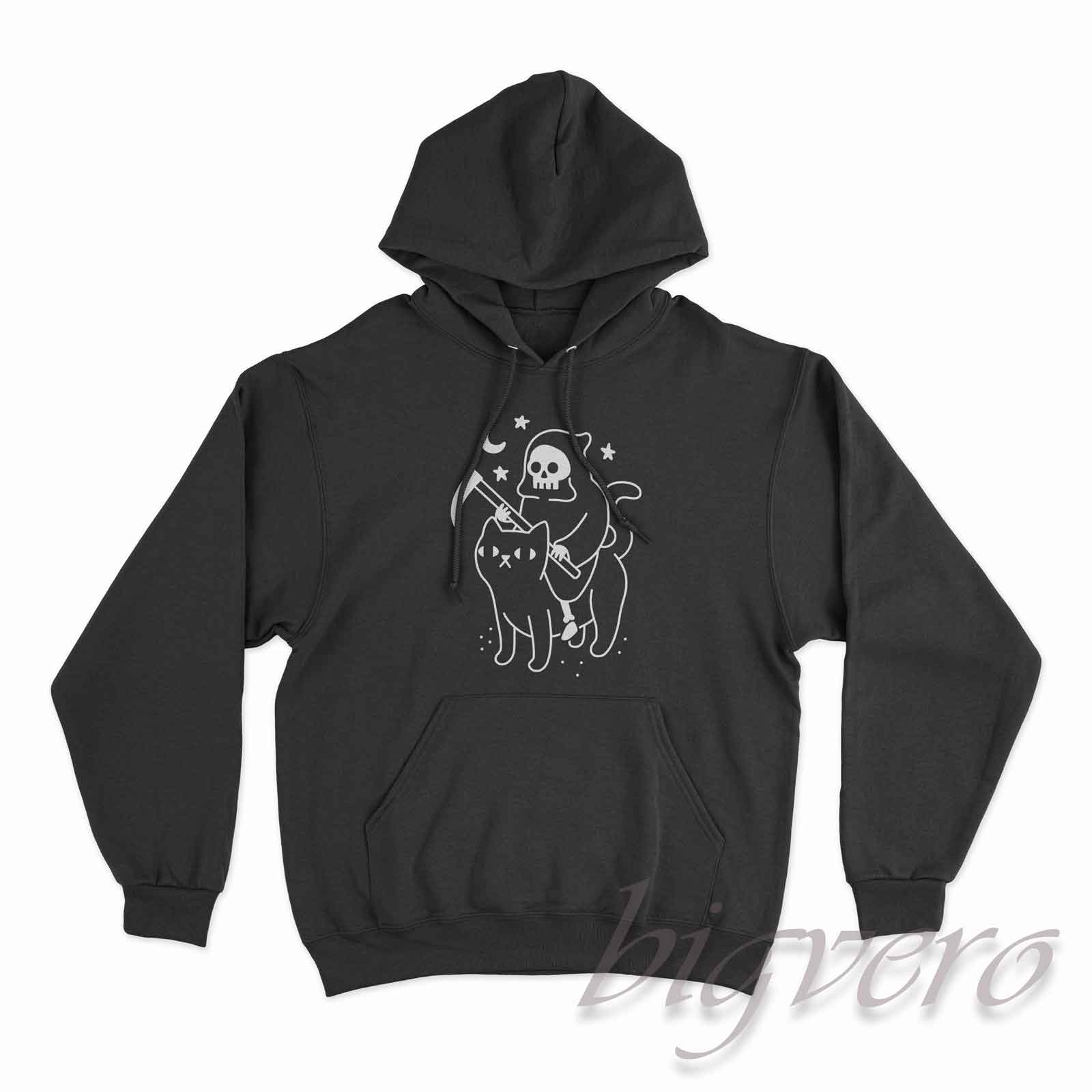 Death Rides A Black Cat Hoodie - Big Vero | Unique Fashion Store Design
