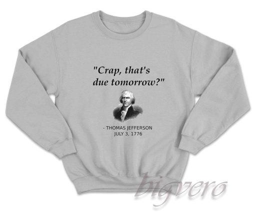 Thomas Jefferson Sweatshirt Grey