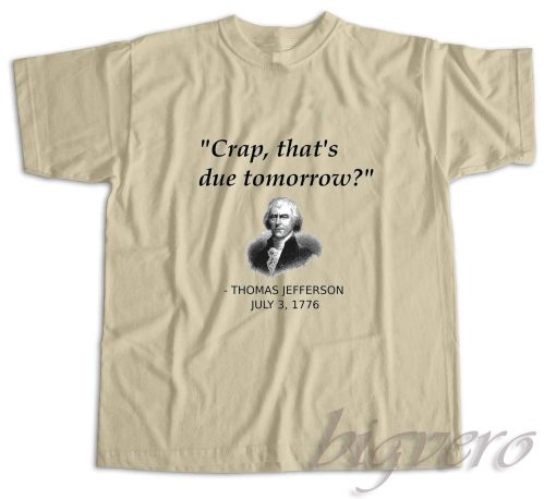 Thomas Jefferson T-Shirt Cream