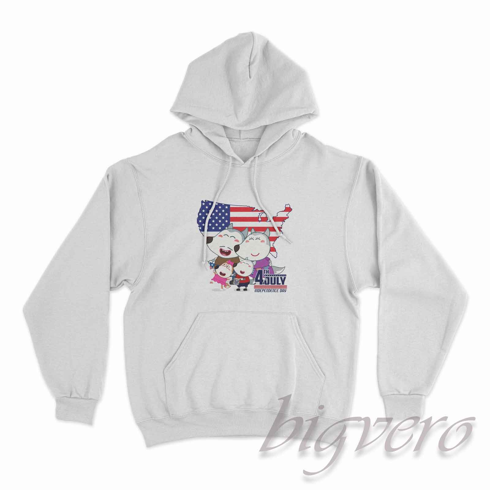 Buy Now Wolfoo Family Independence Day Hoodie - Big Vero