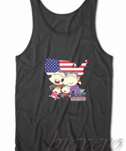 Wolfoo Family Independence Day Tank Top