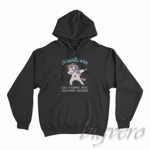 Aunticorn Only More Awesome Hoodie Black