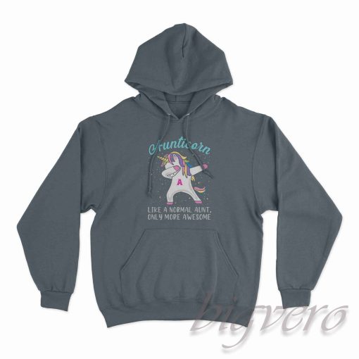 Aunticorn Only More Awesome Hoodie Charcoal