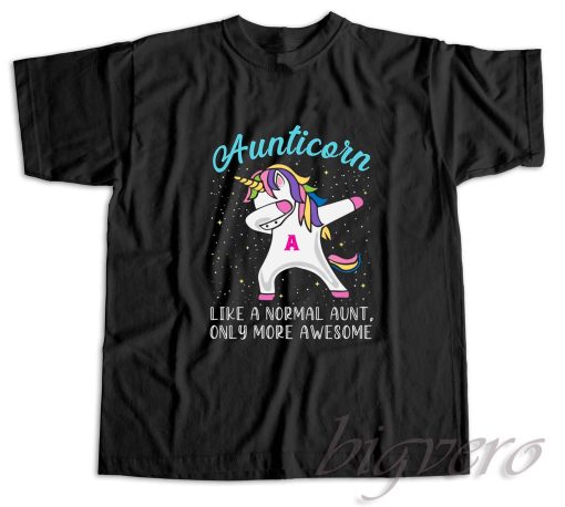 Aunticorn Only More Awesome T-Shirt Black