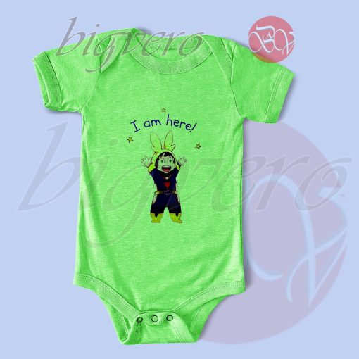 Funny Little Deku Baby Bodysuits Green