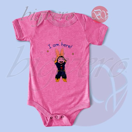 Funny Little Deku Baby Bodysuits Pink