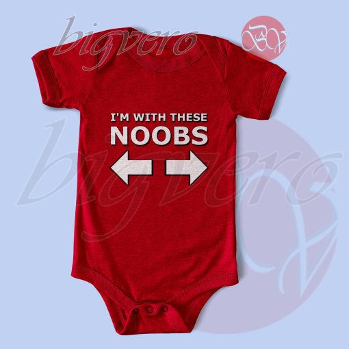 Im With These Noobs Baby Bodysuits