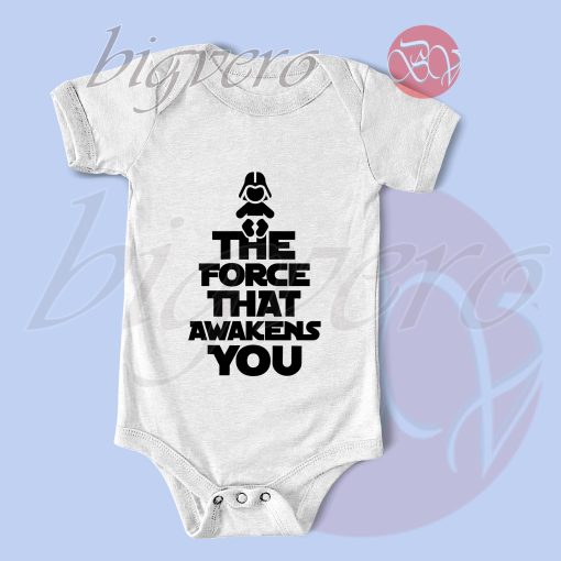 The Force That Awakens You Baby Bodysuits White