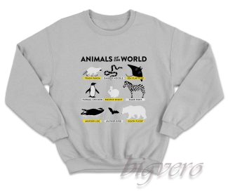 Animals Of The World Sweatshirt Grey