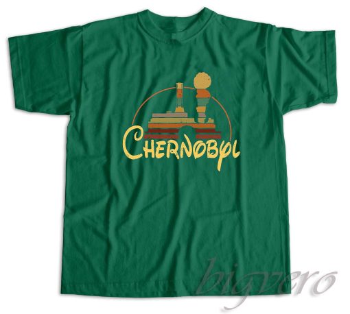 Chernobyl Disney Nyonoksa Radiation T-Shirt Green