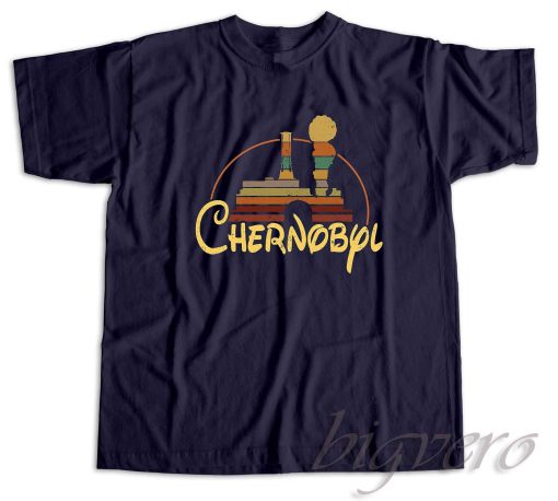 Chernobyl Disney Nyonoksa Radiation T-Shirt Navy