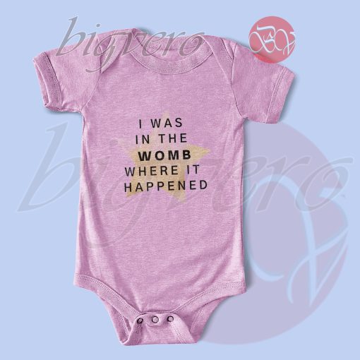 Hamilton Womb Where Is Happened Baby Bodysuits Light Pink