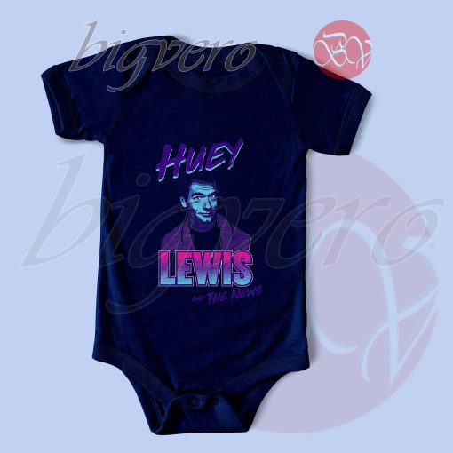 Huey Lewis Baby Bodysuits Navy