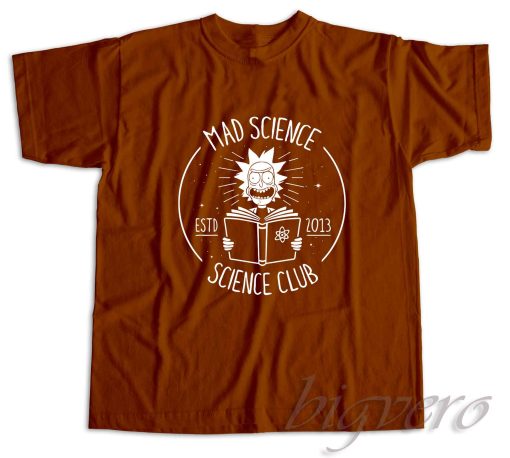 Mad Science Club T-Shirt Brown