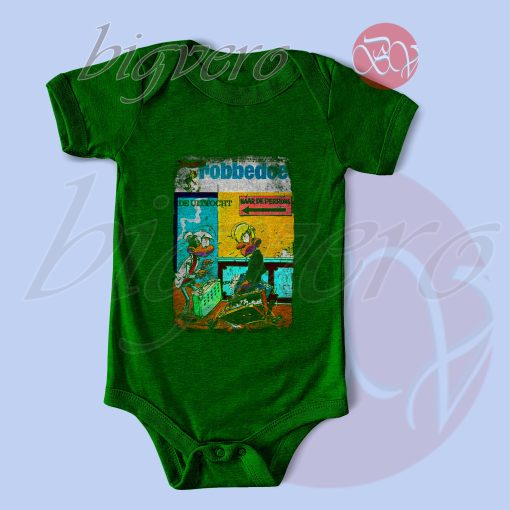 Robbedoes The Exodus Baby Bodysuits Green