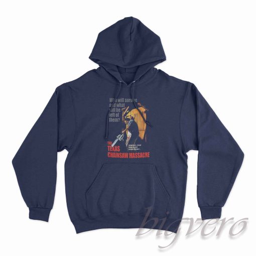Texas Chainsaw Massacre Leatherface Hoodie Navy