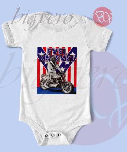 Evel Knievel Motocross Baby Bodysuits