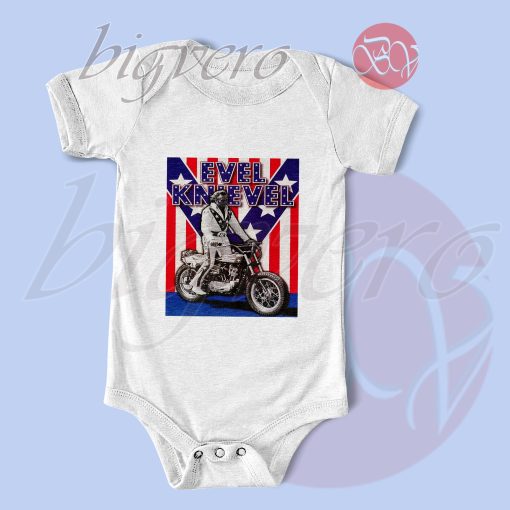 Evel Knievel Motocross Baby Bodysuits