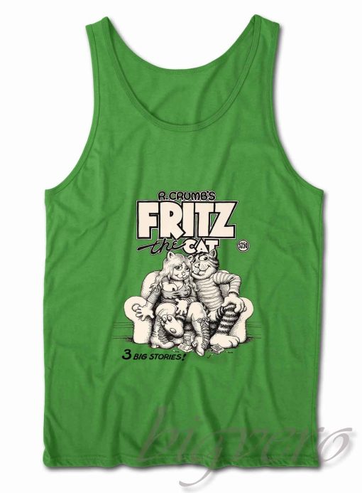 Fritz The Cat Retro Tank Top Green