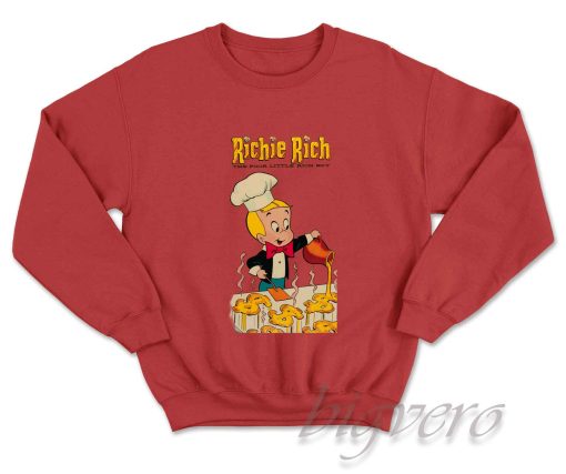 Richie Rich Comic Sweatshirt Red