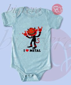 I Love Metal Baby Bodysuits