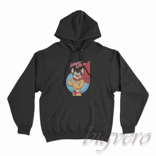 Mighty Mouse Character Hoodie Black